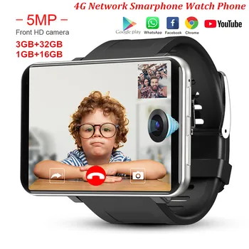 DM100 4G 2.86 Polegadas Tela Smart Watch Android 7.1 OS Telefone de 3 GB, 32GB, Câmera 5MP 480*640 Tela Ips 2700mah Bateria Smartwatch