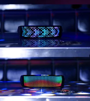 Programável Bluetooth RGB Fullcolor Luminosa iluminação LED Óculos Festas de Natal de Iluminação Presente Festivais de Rolagem