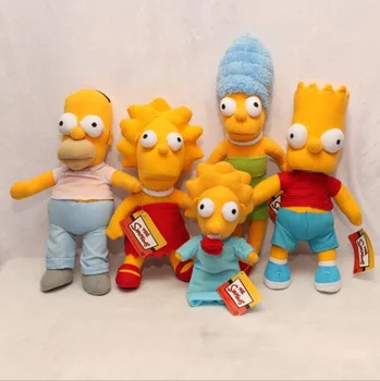 A Família Simpsons Pelúcia Brinquedos De Pelúcia Homer J. Marge, Bart De Pelúcia Boneca De Presente Para As Crianças De Aniversário, De Natal