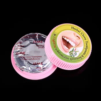 Ervas Naturais Cravo-Da-Índia, Tailândia Creme Dental Dente Clareamento Dental Remover Mancha Antibacteriano Alérgica Pasta De Dente
