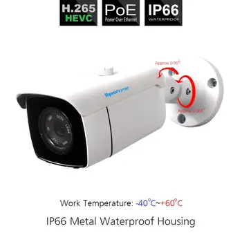 TOPROHOIME 8CH 1MP Sistema de Vigilância de Vídeo de 8CH H. 265+ POE NVR kit de 8Pcs 48V 1.0 MP, 720P Exterior Impermeável da Câmera do IP do Sistema