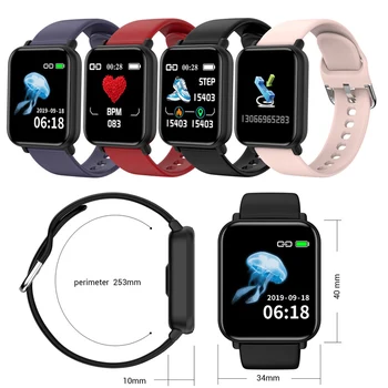 Bluetooth 4.0 Smart Watch Homens IP68 Impermeável Smartwatch Mulheres Pressão Arterial controlador de Atividade Relógio Inteligente de Desporto Para o Android Ios