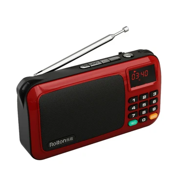2019 Portátil W405 Mini Rádio FM alto-Falante de Música Leitor de Cartão do TF USB Para o PC, iPod, Telefone com Display de LED