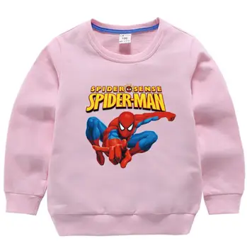 Homem-aranha crianças hoodies crianças sweats criança de roupas de Bebê Meninos Menina roupas de outono Superior t-shirt Criança Sportswear Pulôver