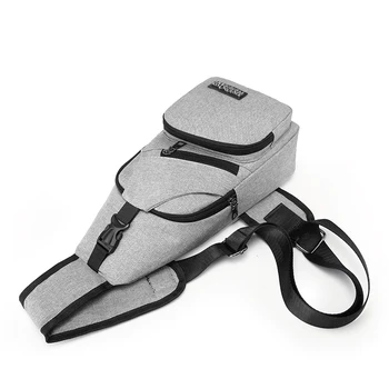 Homens Crossbody Peito Sacos de Homens de Carregamento USB Fone de ouvido Plug Designer Messenger Oxford Saco de Ombro Diagonal Pacote de Viagem 2019