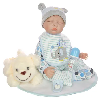 NPKDoll Semi-Soft Silicone Vinil, Bonecas Realistas Bebê Recém-nascido Bonecas Realistas bebe Reborn Baby Dolls para Crianças
