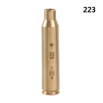 Red Dot Laser Brass Boresighter CAL .223/5.56/9mm/308/7.62/.45/30-06 Cartridge Boresight for Rifle Scope Hunting Gun Accessories
