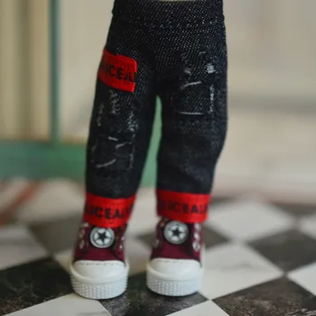 Ob11 bebê jeans hipster calças calças de boneca acessórios