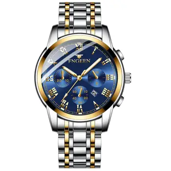 2020 De Melhor Marca De Luxo De Moda Nova Impermeável Relógio De Desporto Cronógrafo De Quartzo Relógio Homens Relógio Masculino