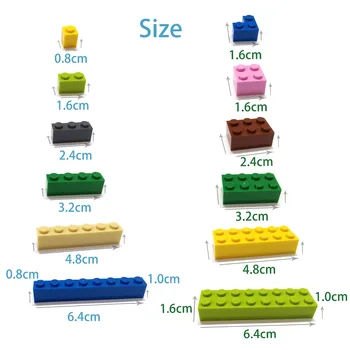 120pcs DIY Blocos de Construção Fina Figuras Tijolos 2x2 Pontos Educacional Criativo Tamanho Compatível Com lego Brinquedos de Plástico para Crianças