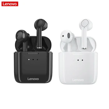 A Lenovo QT83 TWS sem Fio Bluetooth Fone de ouvido sem Fio Verdadeiro Bluetooth 5.0 Fones de ouvido Com Cancelamento de Ruído HD Chamada de Fones de ouvido