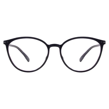 Homens Mulheres da Moda Transparente, Óculos Redondos Quadro Retro TR90 os Óculos de Prescrição Única Visão-Miopia Lentes