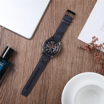 Cinta para GarminActive/Vivoactive 4 de Fibra de Carbono, o Bracelete para o Samsung Galaxy Watch 3 45/46 mm/Engrenagem S3 22 MILÍMETROS Banda para Huawei GT 2 1