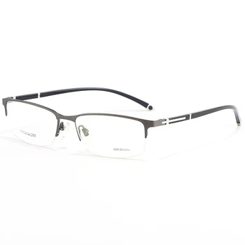 Logorela 9811 De Titânio Óculos De Armação De Homens Novos Prescrição De Óculos Vintage Praça Óculos De Miopia Armações De Óculos