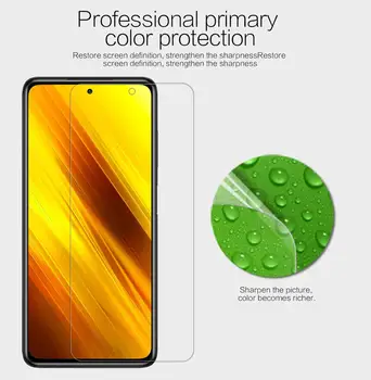 2pcs/lote para Xiaomi POCO X3 NFC Protetor de Tela NILLKIN Super Clear Anti-impressões digitais Película Protetora poco x3 nfc global