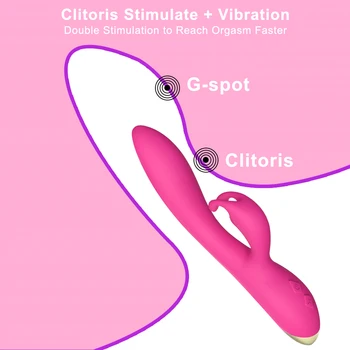 Rabbit Ponto G Vibrador Brinquedo do Sexo para as Mulheres Vaginal, Massagem do Clitóris Estimulador Vibrar Clítoris Chupar o Vibrador Masturbador Produto Adulto