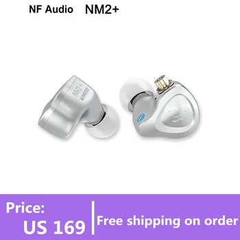 NF Áudio NM2+ Dupla Cavidade Dinâmica In-ear Monitor de Fone de ouvido shell de Alumínio com Adaper(6.35 3,5) 2 o Pino de 0,78 mm Cabo Destacável