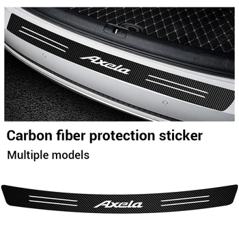 Carro de fibra de Carbono Cauda tronco Placa de protecção pára-choques Traseiro Proteger Adesivo para Mazda 3 6 MPS CX8 CX3 CX5 Atenza Axela demio MS
