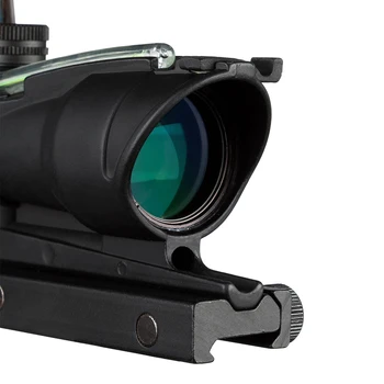 4x32 Óptica Âmbito Riflescope Cahevron Retículo Fibra Verde Vermelho Iluminado Ótica Visão Com Rmr Mini Red Dot Sight