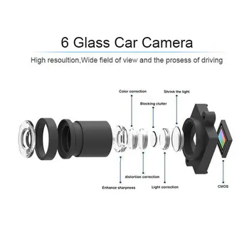 4.3 Polegadas Espelho Retrovisor do Carro Dvr da Câmera do Carro de Hd 1080P Espelho Gravador de Vídeo com Câmera de Visão Traseira do Carro da Tela de Espelho Traço Câmera