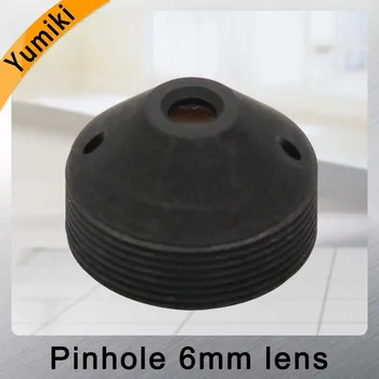 Yumiki visão noturna infravermelho câmera de 1.3 MP lente pinhole 6mm F2.0 M12 thread do CCTV da lente para câmera de vigilância
