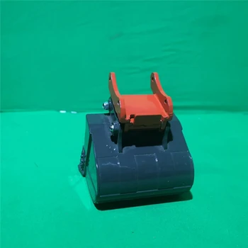 Simulação de Metal Escavadeira Permutador de DIY Mini Balde Conector Para Huina 550/560/580/592 1/12 Escavadeira Hidráulica Carro RC