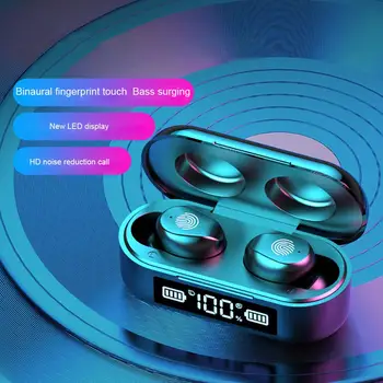 2020 Fones de ouvido Bluetooth Homens Mulheres Desporto Fones de ouvido Controle de Toque Fones de ouvido Impermeável de som hi-fi tws Fones de ouvido sem Fio 1200mAh