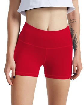 CHRLEISURE Alta do Verão Shorts de Cintura Push-Up de Treino das Mulheres Shorts de Fitness sólido Shorts Mulheres de Curta feminina