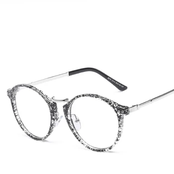 Homem, Mulher Unisex Vintage Óculos arredondados Quadro Retro Computador Óculos Clássica Óptico de Armações de Óculos Para Adolescente L8078CJ
