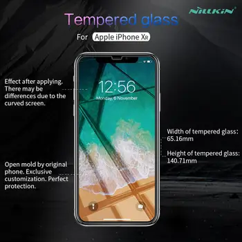 Nillkin para iPhone XS MAX XR 7 8 Mais Incrível 9H Rígido de Vidro Temperado de Protetor de Tela Para o iPhone XR XS Max 7 8 Plus Nilkin de Vidro