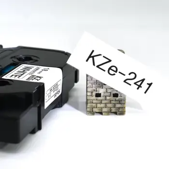 50pcs laminado tze fita Compatível TZe241 TZe 241 TZ-241 TZe-241 TZ241 TZ 241 P-touch impressora de etiquetas para Borther faixa de opções
