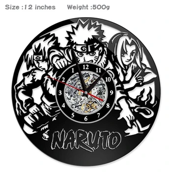 Anime novo NARTUO Uzumaki Naruto relógio de parede sala de estar, relógio personalidade adereços cosplay acessórios unissex