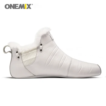 Onemix quente manter sapatos para homens sapatos fechados não cola ambientalmente amigável caminhadas ao ar livre sapatos chinelos de quarto