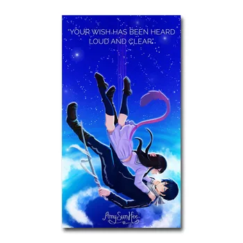 A arte de Seda Ou de Lona Impressão Noragami Yato Yukine Iki Hiyori Anime Cartaz 13x24 24x43 polegadas Para Decoração de Quarto Decoração-001