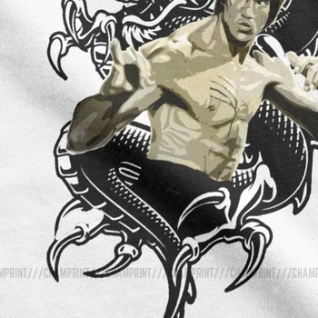 Arte Marcial Mestre Bruce Lee Jeet Kune Do Homens T-Shirt De Kung Fu Brusli Karate China Camiseta De Manga Curta T-Shirt De Algodão Plus Size