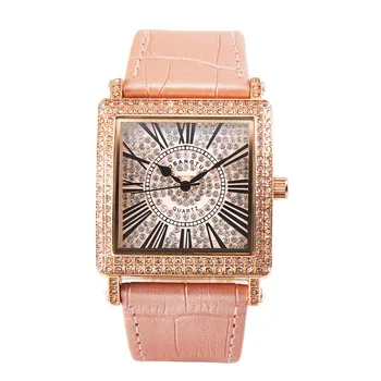 Moda Praça Assistir a Mulher Designer Relógios Com cristal de rocha Quartzo Totalmente Relógio de Diamantes Mulheres Relógio de Pulso relojes mujer MBT010