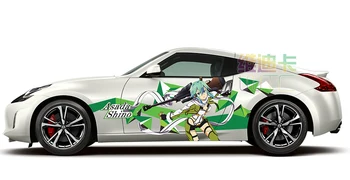 Anime Japonês ItashaCar Adesivos Pintura Do Carro Espada De Arte Online De Desenhos Animados De Corpo Decalques Asada Shino Auto Esporte De Corrida De Drift Adesivos