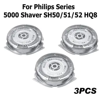 3pcs Philips Navalha de Barbear Cortador de Cabeça de máquina de Barbear Ferramenta Para a Philips Série 5000 máquina de Barbear SH50/51/52 HQ8
