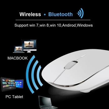 CHYI Ultra Fino Bluetooth Wilreless Mouse de Computador Portátil Ergonômico Slim cor-de-Rosa Mause Óptico 3d PC Ratos Para Windows/IOS Portátil