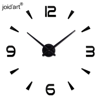 2019 Novo Diy Relógio de Parede Acrílico diy Relógios Relógio de Quartzo Reloj De Pared Sala de estar Moderna 3d Espelho Adesivos Horloge Casa Klok