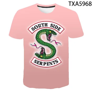 2020 Verão de Novo Riverdale 3D T-shirt Homens Mulheres Crianças Casual de Moda Streetwear Menino Menina Crianças Impresso T-shirt Legal Tops Tee