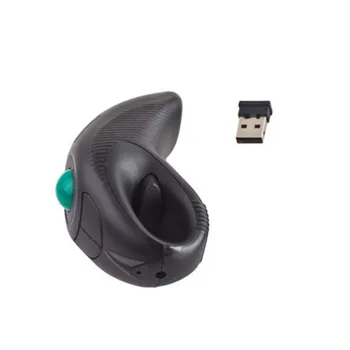 2.4 G sem Fio Trackball Mouse Mini-Portátil Polegar Controlado por USB Mouse Aéreo Ratos para PC Portátil 10M Faixa de Recepção