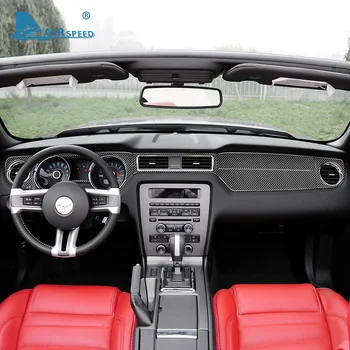A VELOCIDADE do ar em Fibra de Carbono para Ford Mustang 2009-2013 Acessórios para Mustang estofos Central de Controlo Tampa da fita de Adesivo Decalque