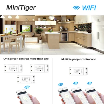 Casa inteligente Tuya wi-Fi Smart Interruptor de Luz Universal Disjuntor Temporizador de Vida Inteligente APP de Controle Remoto sem Fio com Alexa Inicial do Google
