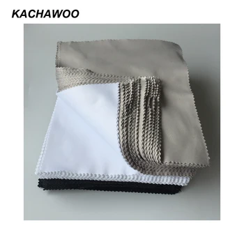 Kachawoo 175mm x 145mm 100PCS pano de limpeza de microfibra preto branco lente de alta qualidade, toalhetes de limpeza para vidros acessórios