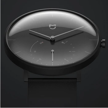 XIAOMI Mi Mijia QUARTZO Smart Watch Original Mi com Duplo Alarme Disca Esporte Sensor Pedômetro Tempo de Couro Mi HomeAPP de Luxo Novo