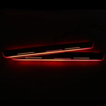 CARPTAH Guarnição do Pedal do Exterior do Carro Peças LED Soleira da Porta de Chinelo Placa Caminho Dinâmico, Gerador de luz Para Audi A6 / S6 C7 2013