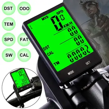 2.8 Polegadas Bicicleta sem Fios Bluetooth Cronómetro Odemeter Multi-função Velocímetro Digital Monitor de frequência Cardíaca Medida Computador
