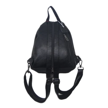 Mulheres moda de Nova mochila preta tampa do plutônio para adolescentes saco de senhoras portátil de alta qualidade frete grátis