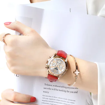 Mulheres Relógios de Marca Top de Luxo MEGIR Senhoras Quartzo Relógio de Pulseira de Relógio Amantes de Relógio Reloj Mujer Zegarek Damski Montre Femme